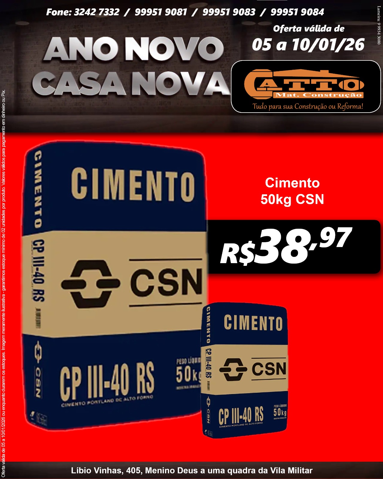 ANO NOVO CASA NOVA CATTO